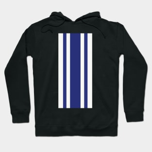 Retro Manchester United 1994 - 1996 Blue and White Striped 3rd Jersey Hoodie